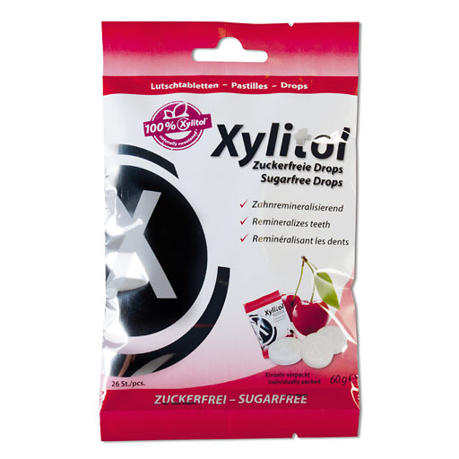 MIRADENT Xylitol Drops zuckerfrei Cherry