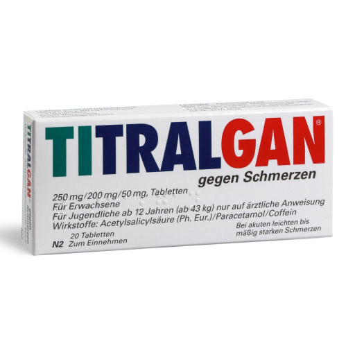 TITRALGAN Tabletten gegen Schmerzen