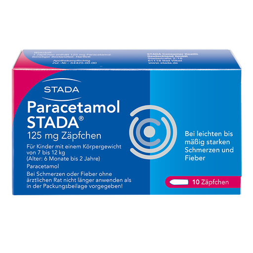 PARACETAMOL STADA 125 mg Zäpfchen