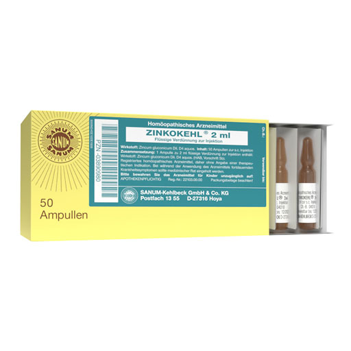 ZINKOKEHL D 4 Ampullen