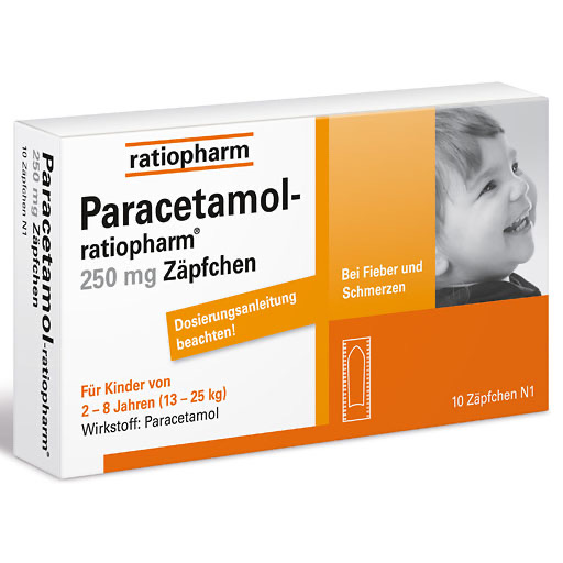 PARACETAMOL-ratiopharm 250 mg Zäpfchen