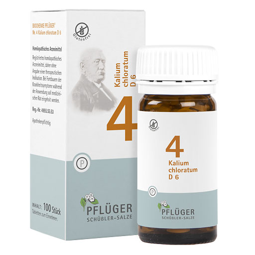 BIOCHEMIE Pflüger 4 Kalium chloratum D 6 Tabletten