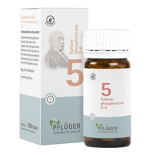 BIOCHEMIE Pflüger 5 Kalium phosphoricum D 6 Tabl.