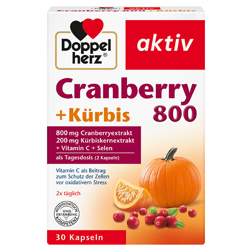 DOPPELHERZ Cranberry+Kürbis Kapseln