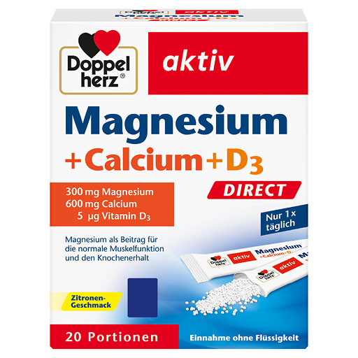 DOPPELHERZ Magnesium+Calcium+D3 DIRECT Pellets