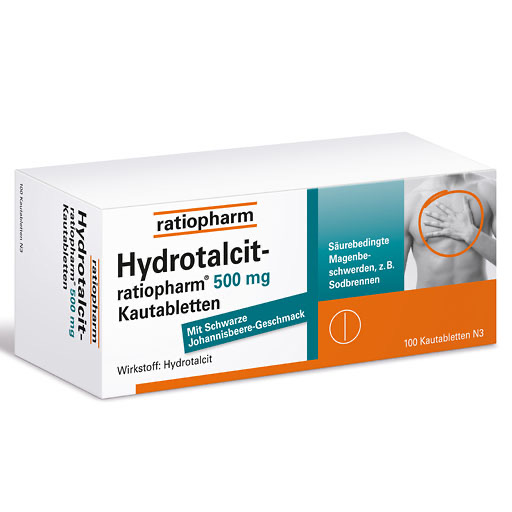 HYDROTALCIT-ratiopharm 500 mg Kautabletten