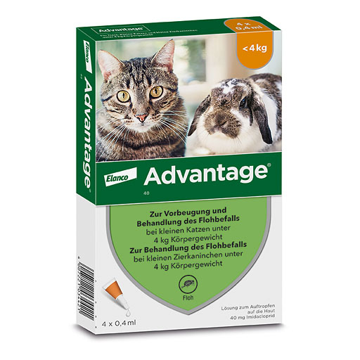 ADVANTAGE 40 mg Lsg.f.kl.Katzen/kl.Zierkaninchen