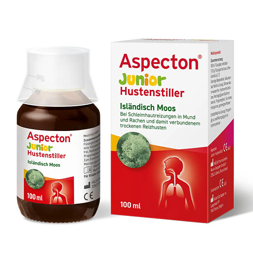 ASPECTON Junior Hustenstiller Isländisch Moos Saft