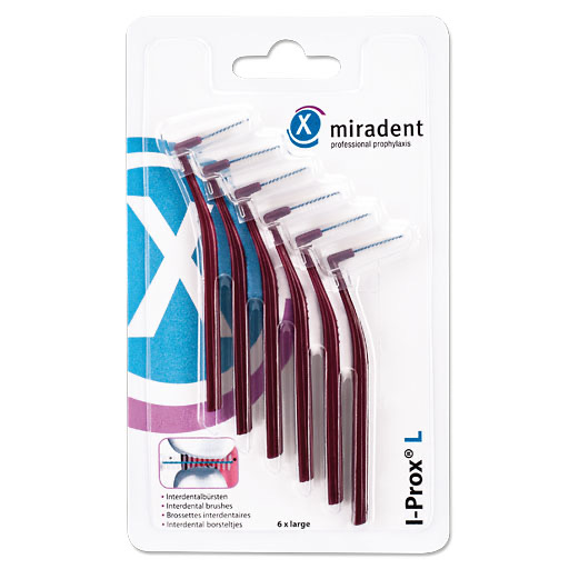 MIRADENT Interdentalbürste I-Prox L 0,8 mm bordea.