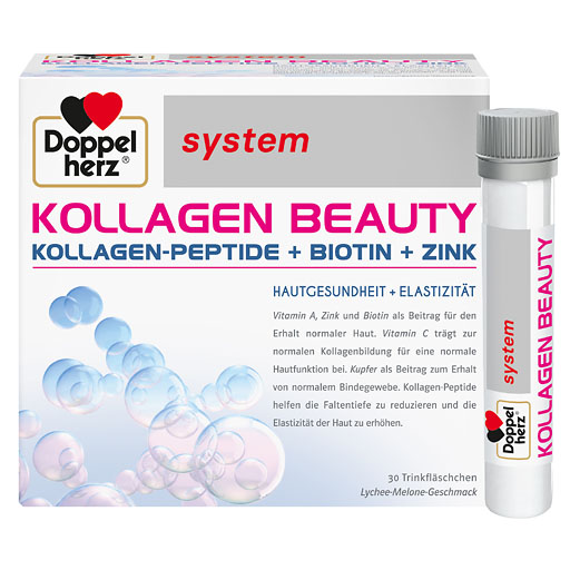 DOPPELHERZ Kollagen Beauty system Trinkfläschchen