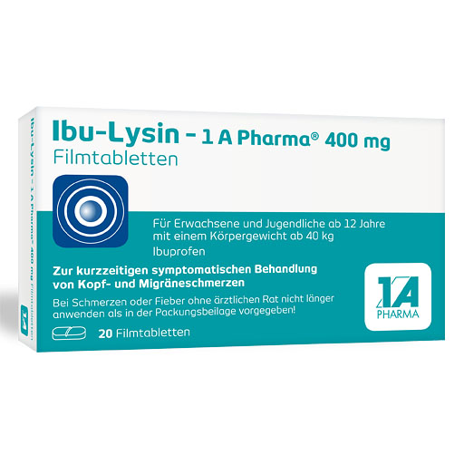 IBU-LYSIN 1A Pharma 400 mg Filmtabletten