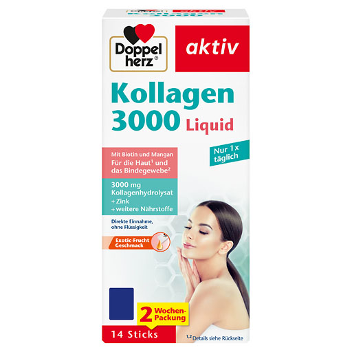 DOPPELHERZ Kollagen 3000 Liquid Sticks