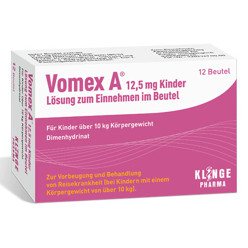 VOMEX A 12,5 mg Kinder Lsg.z.Einnehmen im Beutel