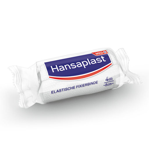 HANSAPLAST elastische Fixierb.gekreppt 8 cmx4 m