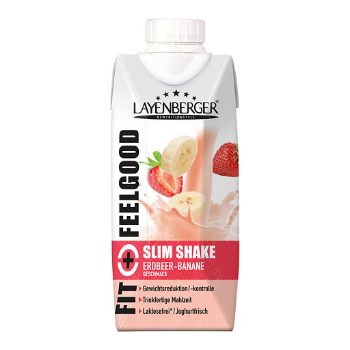 LAYENBERGER Fit+Feelgood Slim Shake Erdbeer-Banane