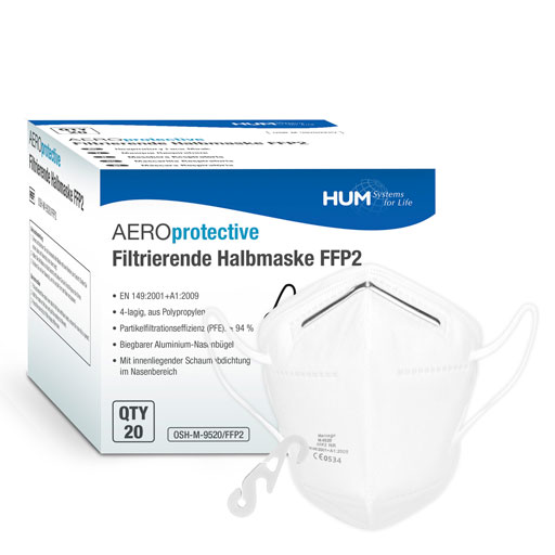 AEROPROTECTIVE filtrierende Halbmaske FFP2 NR