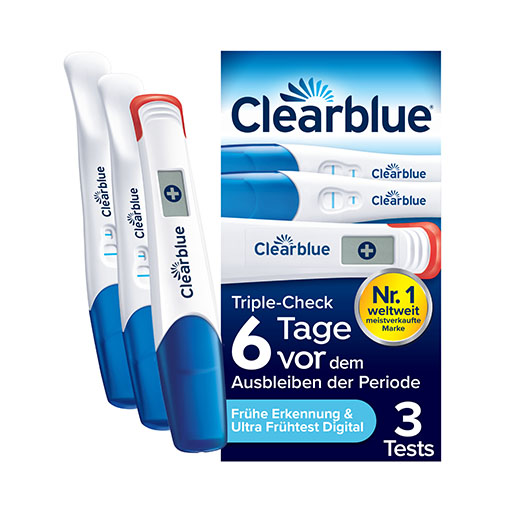CLEARBLUE Schwangerschaftst.TripleCheck ultra-früh