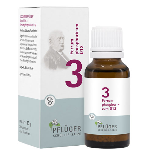 BIOCHEMIE Pflüger 3 Ferrum phosphoricum D 12 Glob.