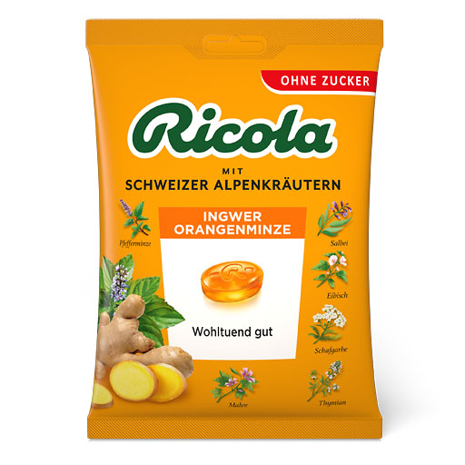 RICOLA o.Z.Beutel Ingwer Orangenminze Bonbons