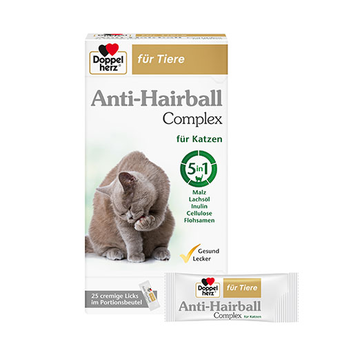 DOPPELHERZ für Tiere Anti-Hairball Complex Katzen