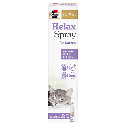 DOPPELHERZ für Tiere Relaxspray f.Katzen