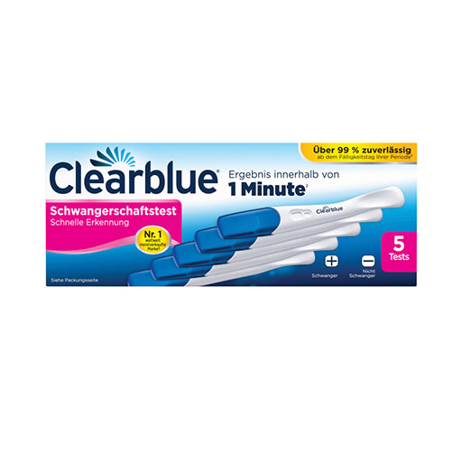 CLEARBLUE Schwangerschaftstest schnelle Erkennung